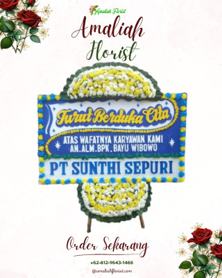 Papan Bunga Duka di Bacukiki Barat