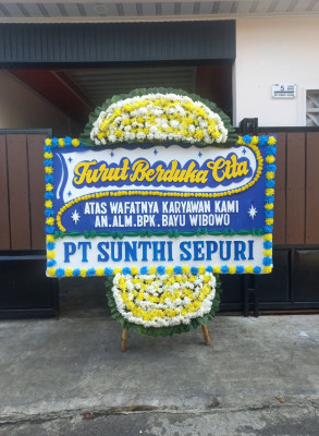 Papan Bunga Duka di Bacukiki Barat